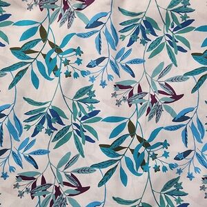 Floral Leaf Pattern Fabric